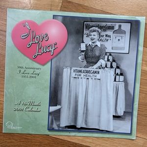 I Love Lucy 50th Anniversary 2001 Collector Calendar. Unused.
